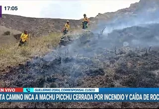 Ministerio de Cultura cerró temporalmente el Camino Inca por incendio forestal