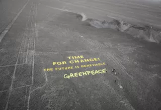 Ministerio de Cultura rechazó disculpas de Greenpeace por dañar Líneas de Nasca
