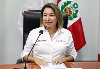Ministra Barrios instó a respetar el orden democrático y seguir trabajando juntos por el Perú