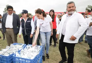 Pobladores de Ica reciben ayuda humanitaria de ministra de Vivienda y comitiva multisectorial 
