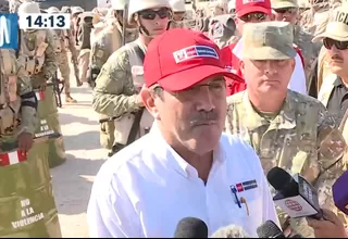 Ministro Jorge Chávez: No hay militarización en la zona de frontera