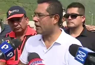 Ministro José Tello informó que comunidad donde se produjo deslizamiento tendrá que ser reubicada