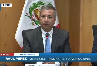 Ministro Raúl Pérez Reyes: "No vamos a permitir que ninguna persona corrupta siga trabajando en el ministerio"