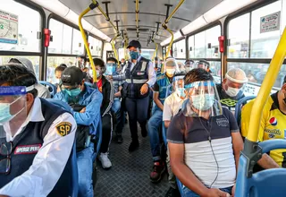 Minsa: MTC debe precisar que protector facial ya no es necesario en el transporte público