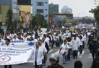 Minsa: solo 11% de médicos de Lima acató el paro hoy