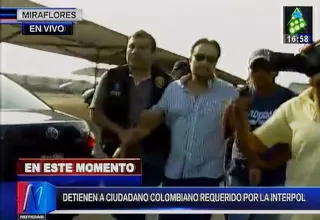 Miraflores: capturan a colombiano presunto cabecilla de una banda criminal