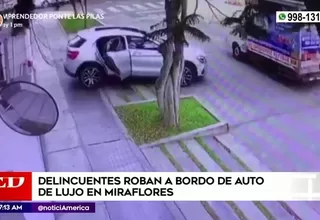Miraflores: Delincuentes armados asaltan a bordo de auto de lujo
