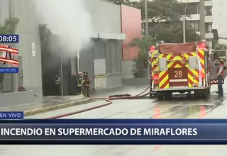 Miraflores: incendio se registra en supermercado 