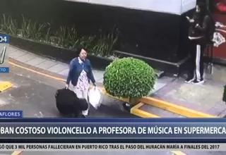Miraflores: roban costoso violoncello a profesora en conocido supermercado
