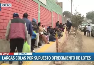 La Molina: Familias amanecen haciendo fila por supuesto ofrecimiento de lotes