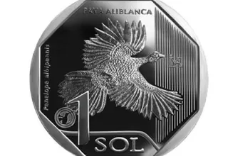 BCR: Moneda de S/ 1 alusiva a la pava aliblanca fue distinguida como la mejor del mundo