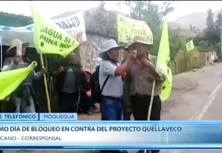Moquegua: Pobladores no levantarán bloqueo hasta que se publique acta de acuerdos
