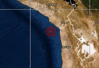 Moquegua: sismo de magnitud 4.8 se registró en Ilo