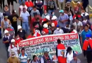 Movilizaciones continúan este miércoles por las calles del Centro de Lima