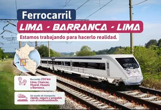 MTC iniciará estudio de preinversión del ferrocarril que unirá Lima y Barranca