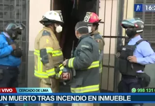 Un muerto dejó incendio en una vivienda de Barrios Altos