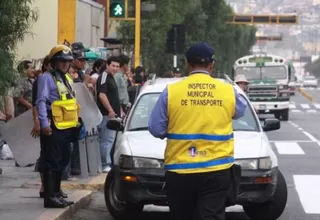 Municipalidad de Lima pide sanción ejemplar para taxista que agredió a inspector