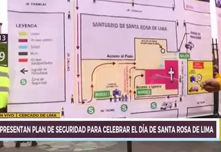 Municipalidad de Lima presentó plan de seguridad por el día de Santa Rosa 