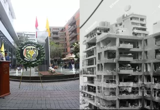 Municipalidad de Miraflores organizó ceremonia de conmemoración por los 31 años del atentado de Tarata