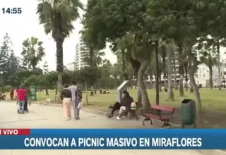 Municipalidad de Miraflores resalta que los picnic están permitidos