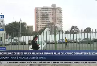  Municipio de Jesús María anuncia que Campo de Marte no tendrá rejas en el 2020