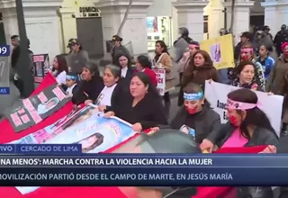Ni una menos: marcha contra la violencia a la mujer se desplazó por el Centro de Lima