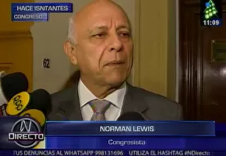 Norman Lewis: No conozco a Martín Belaúnde Lossio