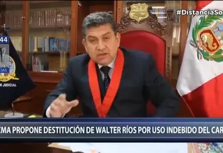 La OCMA plantea la destitución de Walter Ríos ante la Junta Nacional de Justicia
