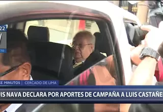 Odebrecht: Luis Nava declara ante la Fiscalía por aportes a Luis Castañeda
