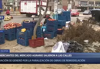 Los Olivos: Comerciantes del Mercado Agrario venden productos en las calles