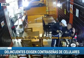 Los Olivos: Delincuentes roban y piden contraseñas de desbloqueo de celulares