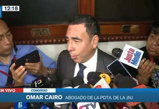 Omar Cairo sobre remoción de la JNJ : “Están facultados para no obedecer”
