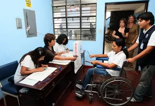 ONPE dispondrá mesas de sufragio especiales para personas con discapacidad