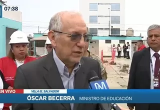 Óscar Becerra: "En año y medio se ha hecho solo un colegio"