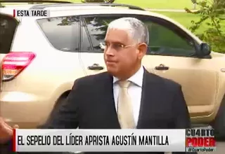 Óscar López Meneses asistió al entierro del exministro aprista Agustín Mantilla