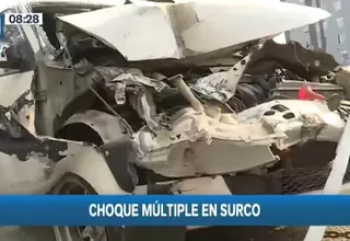 Surco: Vehículo ocasionó choque múltiple en la Panamericana Sur