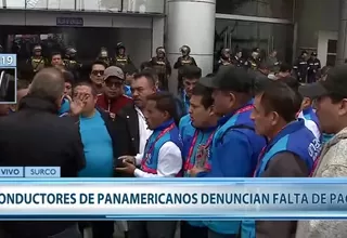 Panamericanos 2019: choferes exigen el pago de sus sueldos