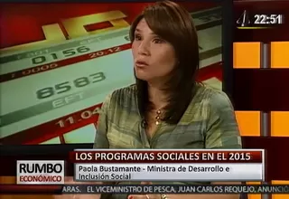Paola Bustamante: No modificamos metas planteadas desde el gobierno