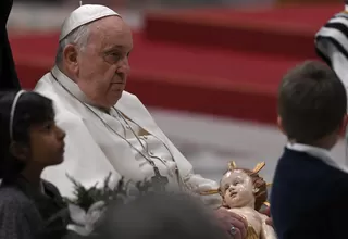 Papa Francisco: "Nuestro corazón esta noche está en Belén"