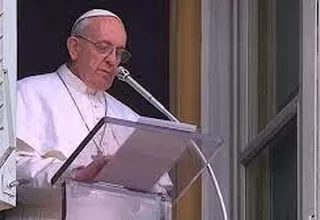 Papa Francisco pidió "por la reconciliación y la paz en el Perú"