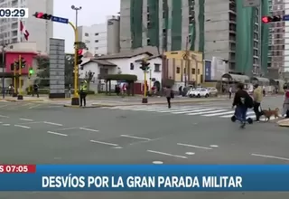 Parada Militar: Tránsito en Av. Brasil será restringido los 27, 28 y 29 de julio
