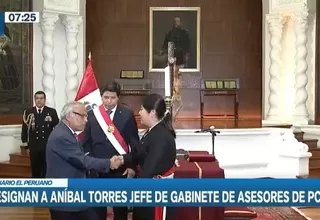 PCM oficializa a Aníbal Torres como jefe de asesores del gabinete Betssy Chávez