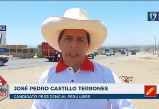 Pedro Castillo: "Bienvenida la inversión privada, pero sin ningún tipo de abusos"