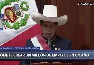 Pedro Castillo: Crearemos 1 millón de empleos en el primer año de gobierno