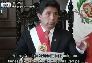 Pedro Castillo: Revelan imágenes inéditas previo al mensaje del golpe de Estado