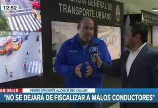 Pedro Spadaro: No se va a dejar de fiscalizar a los malos conductores en el Callao