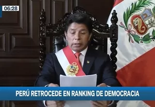 Perú retrocedió en el ránking de democracia