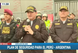 Perú vs. Argentina: Policía anunció plan de seguridad en Estadio Nacional