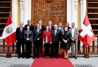Perú y Suiza analizan acuerdo para repatriación de dinero de actos ilícitos