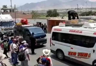 Pisco: Policía Nacional interviene caravana de manifestantes